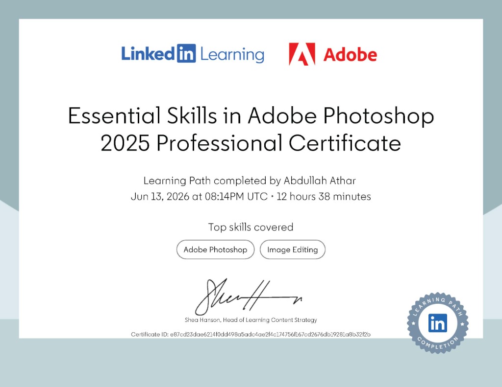 Essential Skills in Adobe Photoshop 2025
